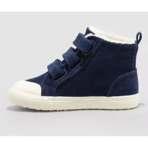 Cat & Jack Toddler Boy's Roman Slip-On Corduroy Sneakers- Navy size 7 - Picture 2 of 7